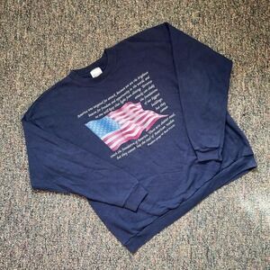 Vintage Y2K Made in USA George Bush 9/11 Quote Crewneck